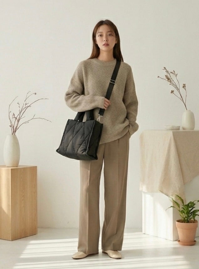 Kara Kidman Quilted Puffer Tote Bag