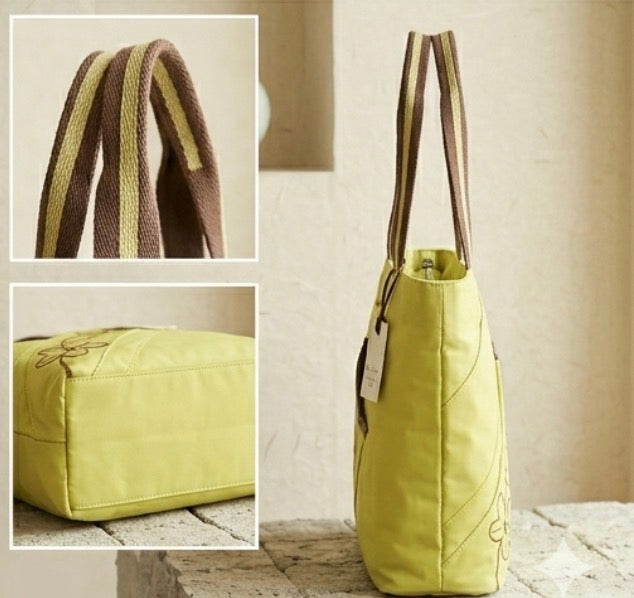 Kara Kidman Embroidered Floral Nylon Tote Bag