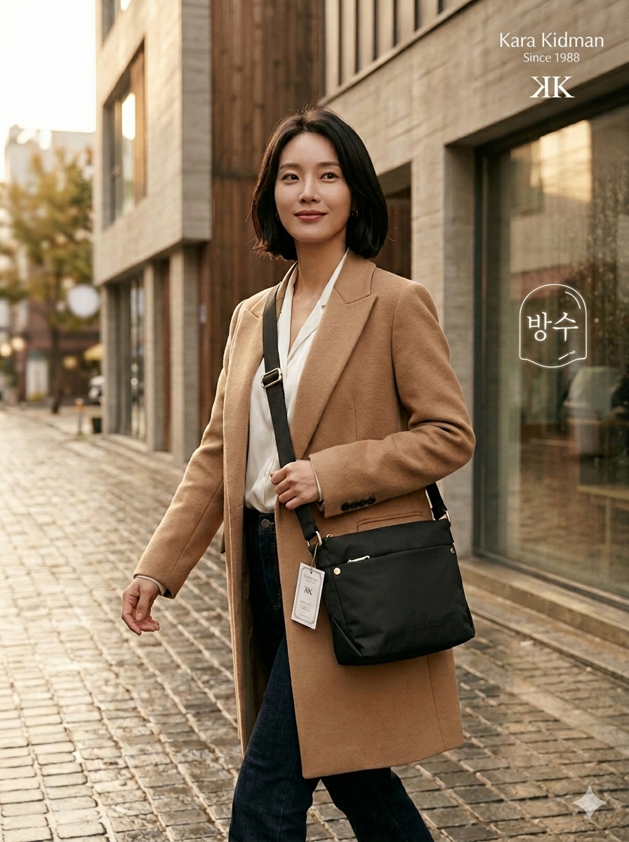 Kara Kidman Classic Nylon Crossbody Bag, Est. 1988