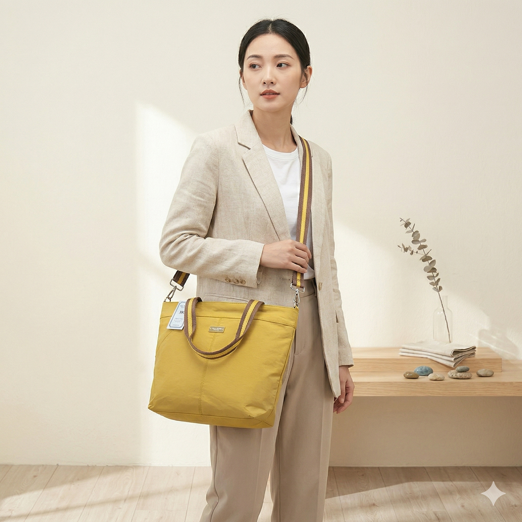 Korean Minimalist Tote Bag | Lightweight & Spacious