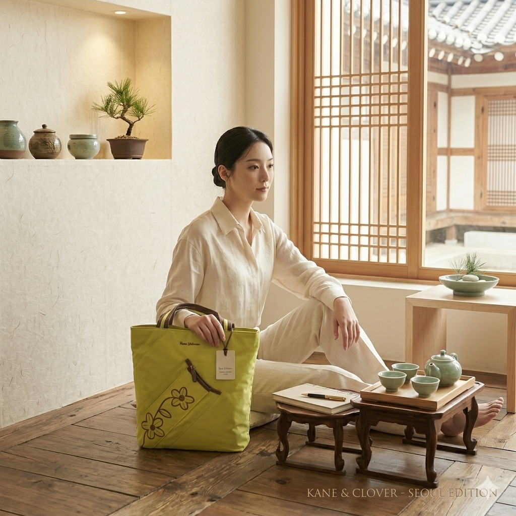 Kara Kidman Embroidered Floral Nylon Tote Bag