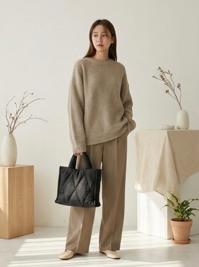 Kara Kidman Quilted Puffer Tote Bag